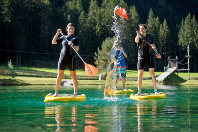 Baden & Standup-Paddeling im Sommerurlaub in Flachau